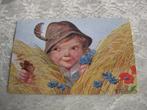 Oude Kaart uit 1934 /Fialkowska - Jongen met Vlinder, Verzenden, 1920 tot 1940, Gelopen, Kinderen