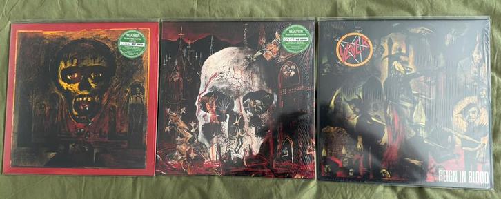 SLAYER LP COLLECTIE COLORED VINYL EXCLUSIVES MINT/MINT, Cd's en Dvd's, Vinyl | Hardrock en Metal, Zo goed als nieuw, Ophalen of Verzenden