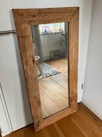 Houten Spiegel groot 60x120cm, Ophalen, 100 tot 150 cm, Zo goed als nieuw, Rechthoekig