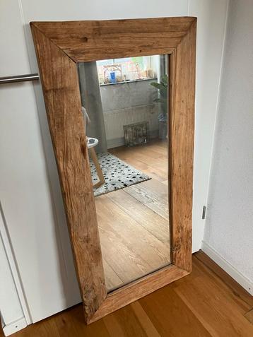 Houten Spiegel groot 60x120cm beschikbaar voor biedingen