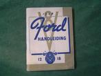 FORD 1938 V8 12 18 handleiding / instructie boekje, Ophalen of Verzenden