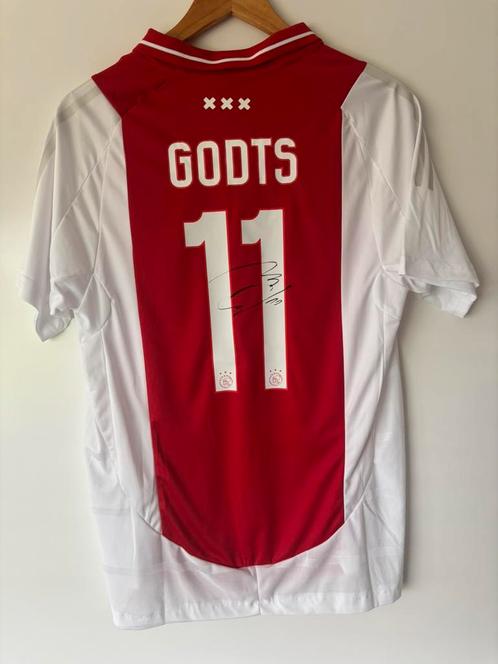 Ajax thuis 2024 mika godts gesigneerd met video bewijs, Verzamelen, Sportartikelen en Voetbal, Zo goed als nieuw, Ophalen of Verzenden