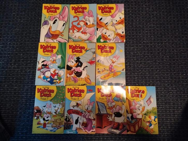 Complete set Katrien Duck pockets 1 tot 10, Boeken, Strips | Comics, Zo goed als nieuw, Complete serie of reeks, Europa, Ophalen of Verzenden