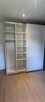 Pax wit kledingkast 200cm hoogglans deuren. Leveren/Monten, 200 cm of meer, Ikea, 150 tot 200 cm, Met klep(pen)