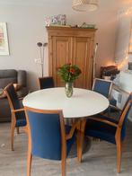 Design eethoek, Huis en Inrichting, Tafels | Eettafels, Gebruikt, 100 tot 150 cm, Rond, Vijf personen of meer