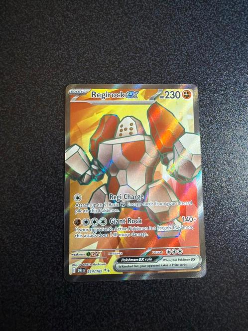 Pokemon Regirock EX DRI 214, Hobby en Vrije tijd, Verzamelkaartspellen | Pokémon, Nieuw, Losse kaart, Ophalen