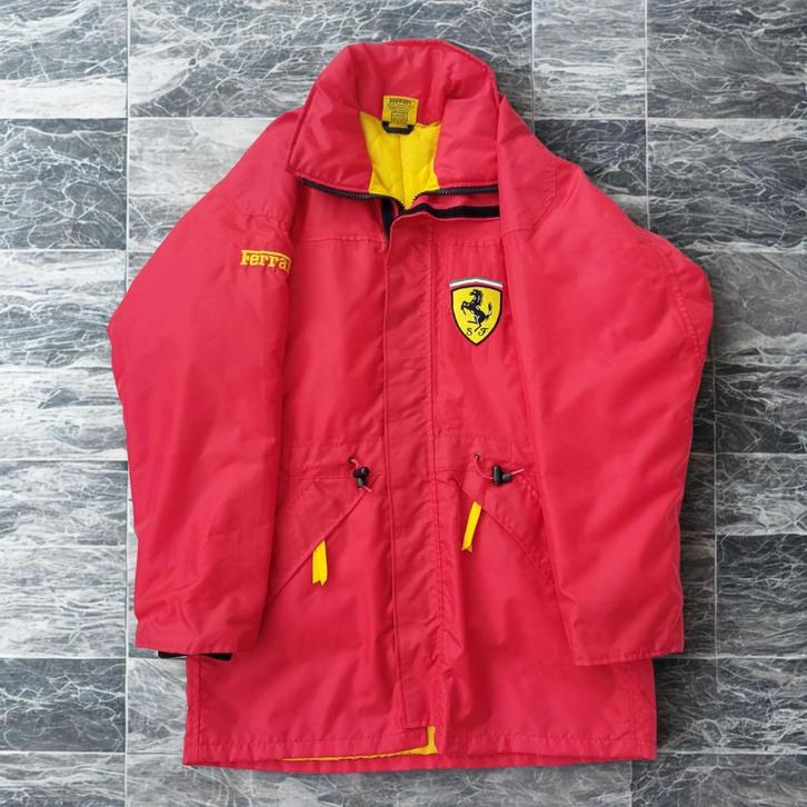 Orginele Ferrari Jacket, Kleding | Heren, Jassen | Winter, Zo goed als nieuw, Overige maten, Rood, Verzenden