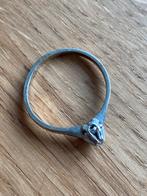 Desiree ring - Wit goud - solitair, Wit, Ophalen of Verzenden, Zo goed als nieuw, 17 tot 18