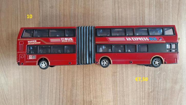 Diversen gelede bussen schaal 1:50, Hobby en Vrije tijd, Modelauto's | 1:87, Gebruikt, Bus of Vrachtwagen, Verzenden