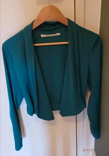 Steps | Elegant bolero jasje | donkergroen/petrol | Maat 34 beschikbaar voor biedingen