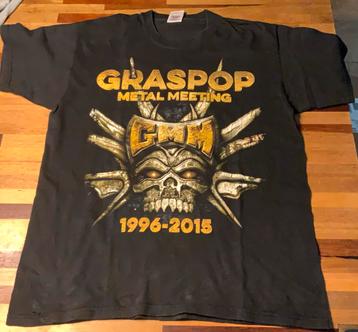 T-SHIRT GRASPOP METAL MEETING 1996-2015 20TH ANNIVERSARY beschikbaar voor biedingen