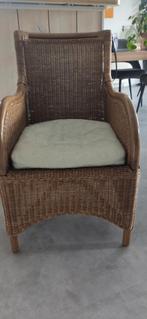 Mooie rotan stoel met zitkussen, Huis en Inrichting, Fauteuils, Ophalen, Zo goed als nieuw, 50 tot 75 cm, Riet of Rotan