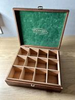 Pickwick Theedoos 12 Vakken Bruin, Ophalen of Verzenden, Zo goed als nieuw