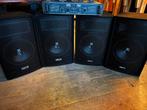 Vonyx Disco Speakers + Skytec Versterker + Wandsteunen, Audio, Tv en Foto, Luidsprekers, Gebruikt, 120 watt of meer, Front, Rear of Stereo speakers