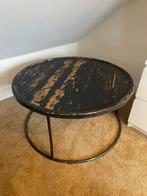 Rond salontafel Nijhof Baarn vintage look, Huis en Inrichting, Tafels | Salontafels, Ophalen, 50 tot 100 cm, Rond, Zo goed als nieuw
