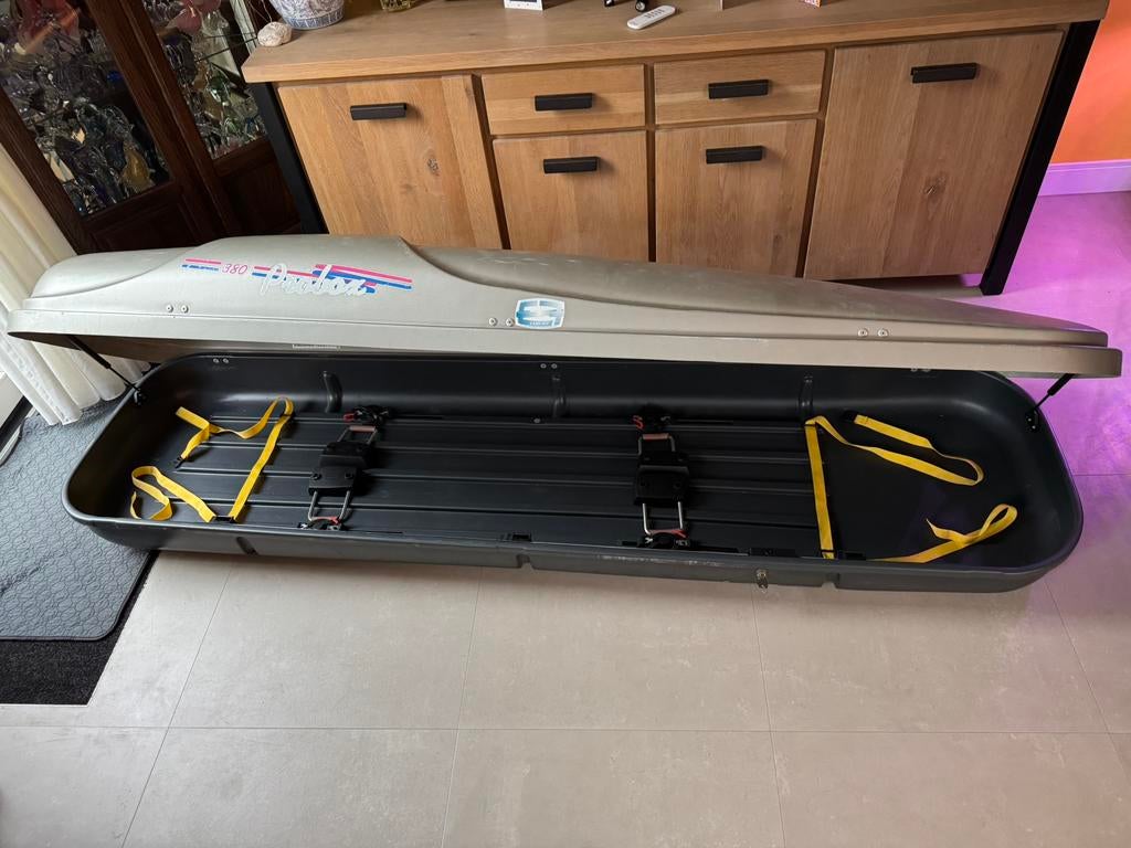 Dakkoffer skibox Probox 380, Auto diversen, Dakkoffers, Ophalen, Gebruikt