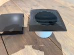 Zwart / Antraciet Badkamer/Toilet Ventilator+Nalooptijd 100, Ophalen of Verzenden, Zo goed als nieuw, Ventilator