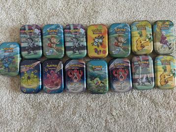 Pokemonkaarten 40 kaarten per tin beschikbaar voor biedingen