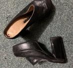 Leren schoentjes hoge hak vintage ca mt 36, Ophalen of Verzenden, Gedragen, Zwart, Sandalen of Muiltjes