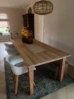 Eetkamertafel eiken, Huis en Inrichting, Tafels | Eettafels, Ophalen, Gebruikt, Eikenhout, 200 cm of meer