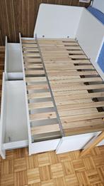 UItschuifbed met laden, Huis en Inrichting, Slaapkamer | Bedden, Ophalen, Wit, Tweepersoons, Zie fotos