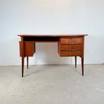 Vintage teak bureau in Scandinavische stijl, Huis en Inrichting, Bureaus, Ophalen, Gebruikt, Bureau