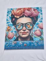 Dames t-shirt wit korte mouw Frida Kahlo duikbril vissen, Kleding | Dames, Maat 38/40 (M), Wit, Nieuw, Ophalen of Verzenden
