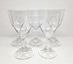 A.D. Copier Leerdam vijf heldere wijnglazen serie N.M. 1926, Antiek en Kunst, Antiek | Glas en Kristal, Ophalen of Verzenden