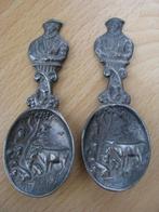 2 mooie tinnen lepels, Ophalen of Verzenden