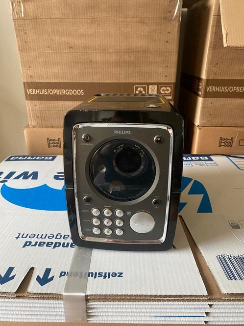 Philips MC-320/22 Home audio-microsysteem 80 W Zwart, Zilver, Audio, Tv en Foto, Mediaspelers, Gebruikt, Zonder harde schijf, Ophalen