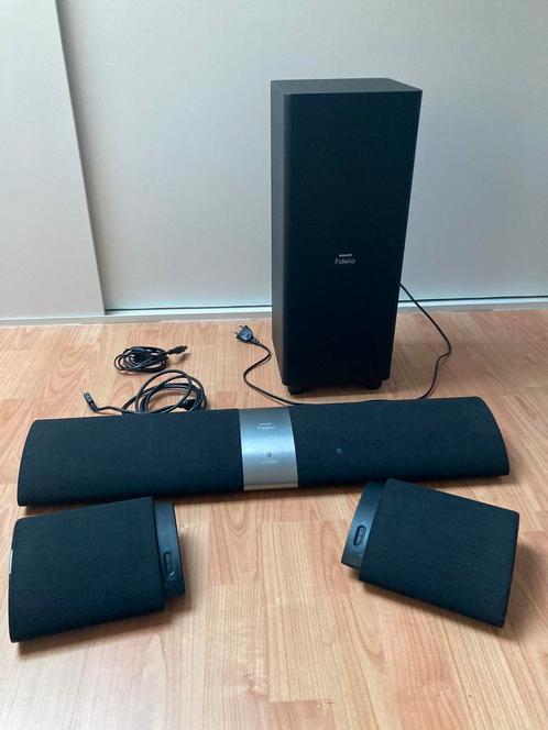 Philips Fidelio soundbar + subwoofer, Audio, Tv en Foto, Home Cinema-sets, Gebruikt, Overige spelers, Soundbar, 40 tot 70 watt