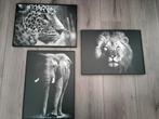 Wanddecoratie zwart wit (ophalen), Huis en Inrichting, Ophalen, Minder dan 50 cm, Gebruikt, Schilderij