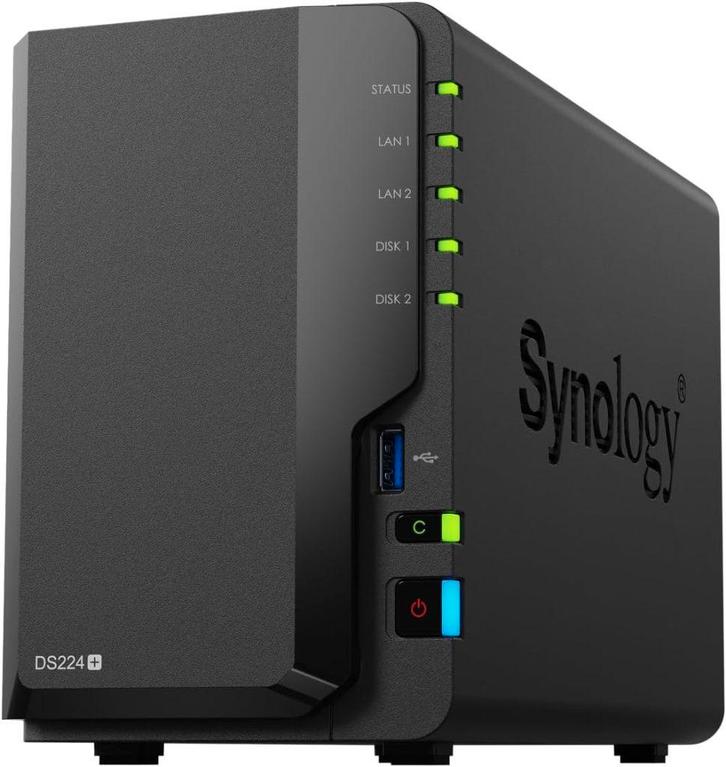 Synology DiskStation DS224+, zonder harde schijven, Computers en Software, NAS, Zo goed als nieuw, Ophalen of Verzenden