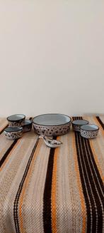 7 delige vintage Fat Lava snack schaal tapas set jaren 70, Ophalen of Verzenden, Zo goed als nieuw, Overige materialen, Overige typen