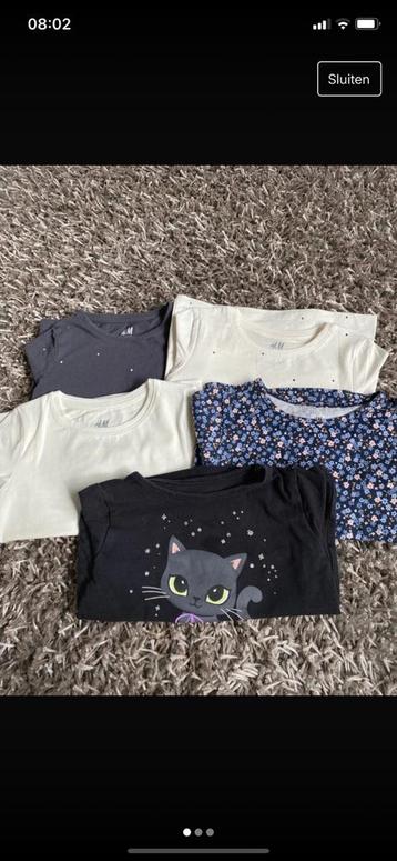 H&M meisjes shirts 