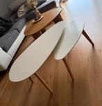 Salontafel wit hout, Ophalen, 100 tot 150 cm, 50 tot 100 cm, Zo goed als nieuw