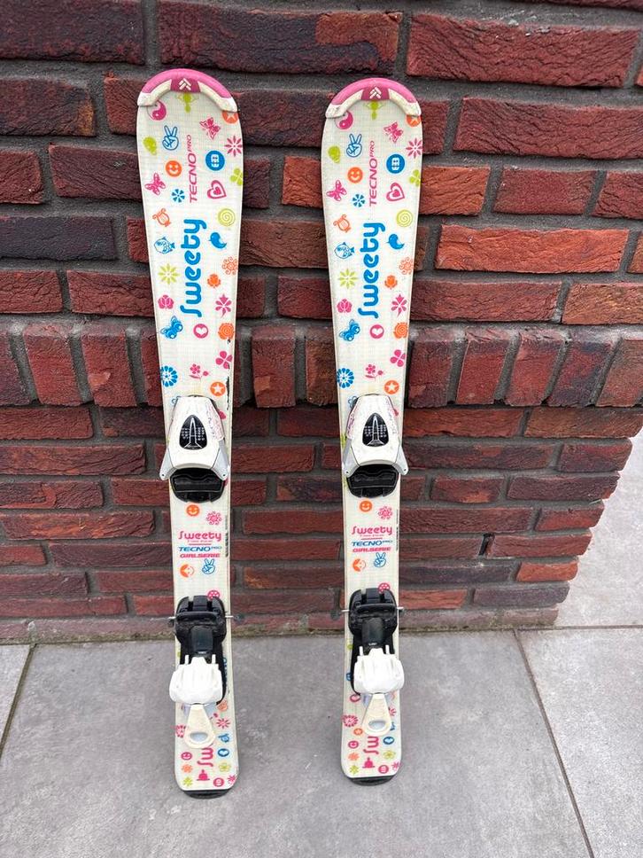 Kinder skis van Tecno Pro Sweety Girlserie Ski's 88cm, Sport en Fitness, Skiën en Langlaufen, Gebruikt, Ski's, Skiën, Overige merken