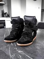 Isabel Marant Bekett sneakerwedge, Zwart, Ophalen, Isabel Marant, Sneakers of Gympen