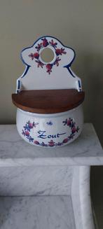 Zoutpot Zenith uit Gouda handbeschilderd, Antiek en Kunst, Antiek | Porselein, Ophalen of Verzenden