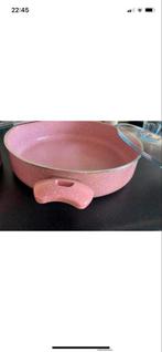 Roze Koekenpan - zgn niet echt gebruikt 2 stuks, Ophalen, Overige materialen, Zo goed als nieuw, Keramische plaat