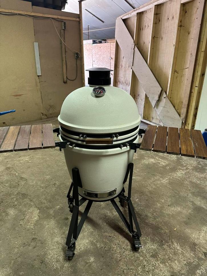 OP=OP Kamado BBQ – Ø 55 cm – Wit, Tuin en Terras, Houtskoolbarbecues, Ophalen of Verzenden
