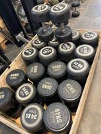 Fitness world rubberen dumbells 32-54 kg gewichten, Ophalen, Dumbbell, Gebruikt, Fitness world