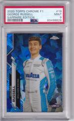 2020 Topps Chrome F1 Russell Rookie Blue Sapphire #19 PSA 9