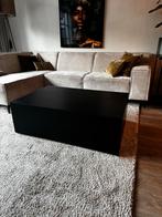 Strakke zwarte salontafel - 120x80x40 cm, Ophalen, Overige materialen, 50 tot 100 cm, 100 tot 150 cm