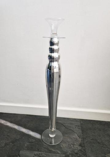 Zeer Mooie Kandelaar Zilver-Glas ZGAN beschikbaar voor biedingen