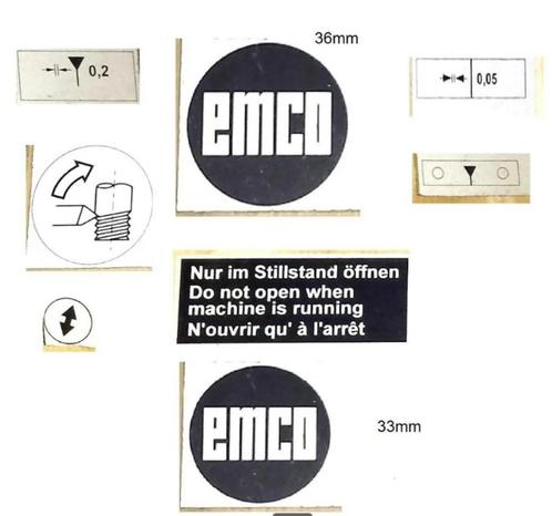 Emco Machine plaatjes. Metaal. draaibanken onderdelen, Hobby en Vrije tijd, Knutselen, Nieuw, Ophalen of Verzenden