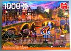 Jumbo puzzel Holland Bridges Premium Quality 1000 stukjes, Ophalen, 500 t/m 1500 stukjes, Zo goed als nieuw, Legpuzzel