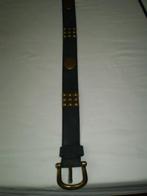 Nubuckleren grijze ceintuur met koperbewerking., 3 tot 5 cm, Echt leder, Ophalen of Verzenden, Zo goed als nieuw