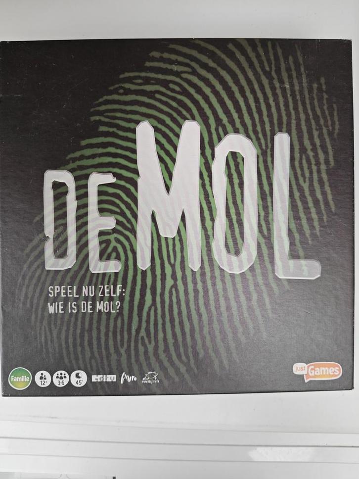 De Mol - Bordspel - Wie is de Mol?, Hobby en Vrije tijd, Gezelschapsspellen | Bordspellen, Zo goed als nieuw, Drie of vier spelers