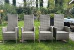 4 goede wicker tuinstoelen, Ophalen, Gebruikt, Wicker
